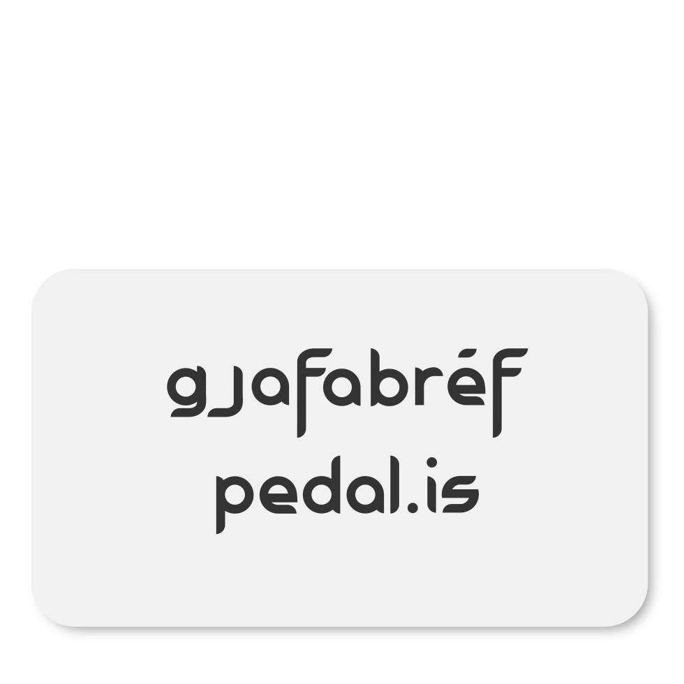 Gjafabréf Pedal.is