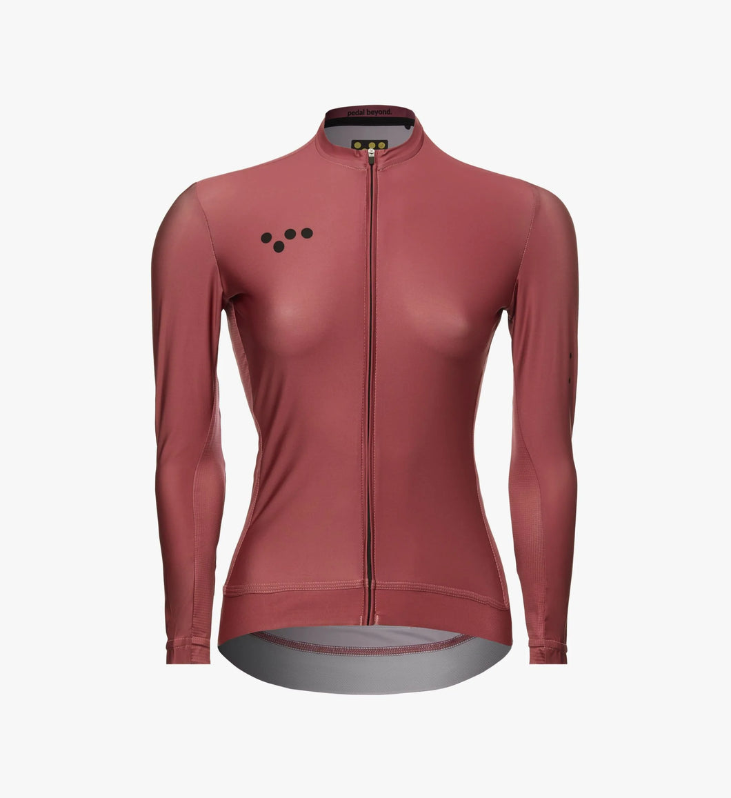 Essentials / Women's Classic L/S Jersey - Mineral Red